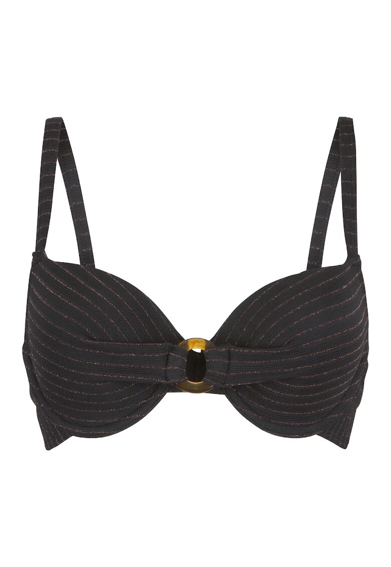 LingaDore Sutien de baie cu accente stralucitoare 31465 - Negru