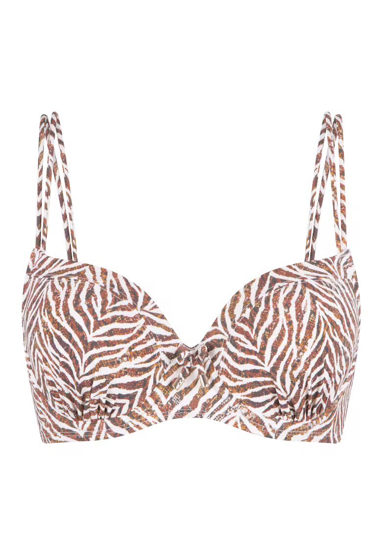 LingaDore Sutien de baie cu burete si animal print - Multicolor