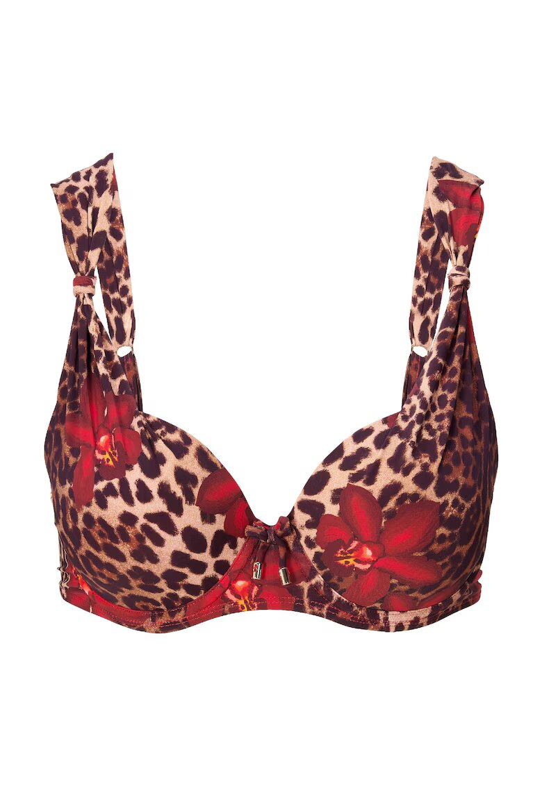 LingaDore Sutien de baie cu burete si animal print - Multicolor