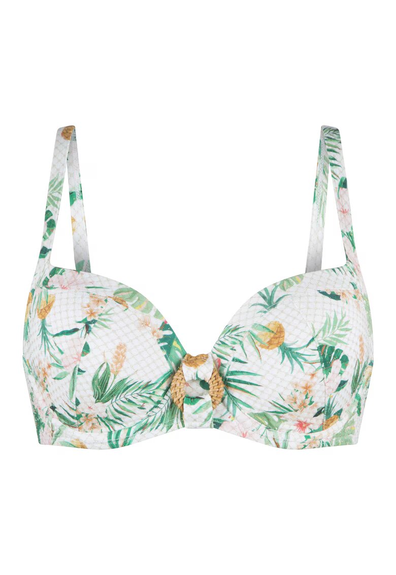 LingaDore Sutien de baie cu model tropical - Multicolor
