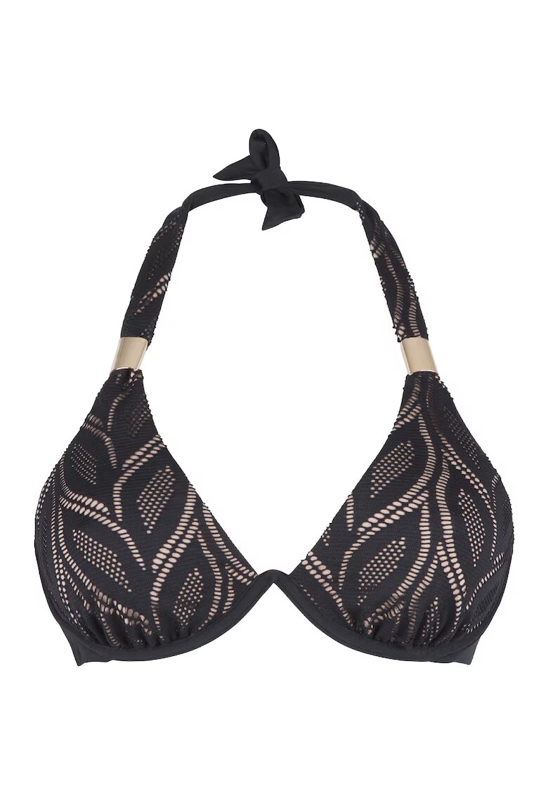 LingaDore Sutien triunghiular cu sustinere metalica 31483 - Negru