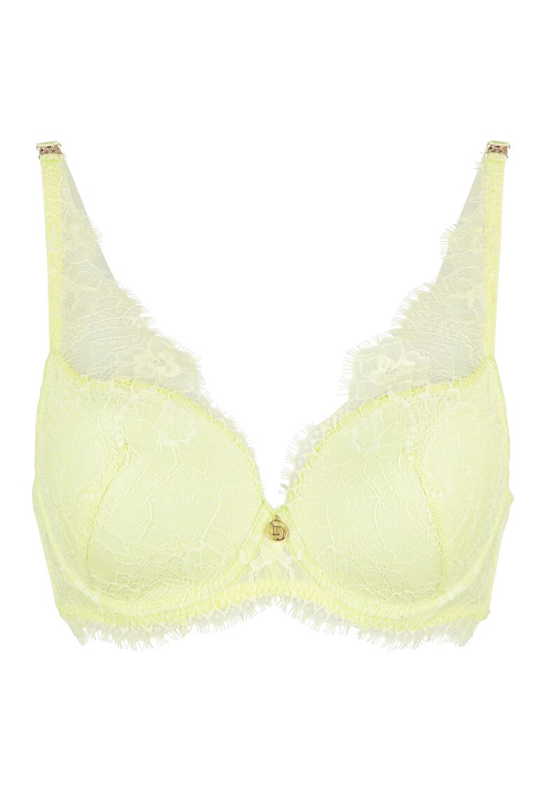 LingaDore Sutien triunghiular de dantela - Galben