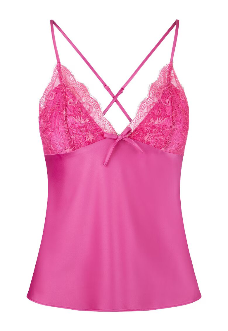 LingaDore Top de pijama cu bretele incrucisate - Roz
