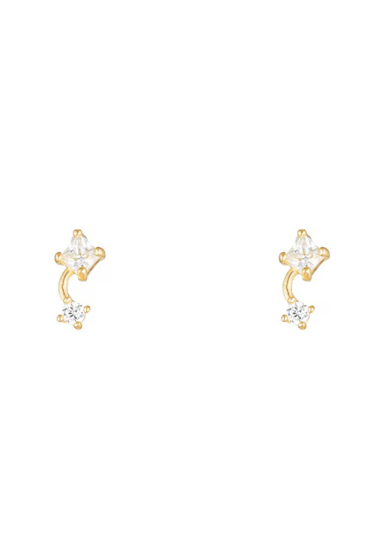 LInstant Dor Cercei din aur de 9K - cu zirconia - Auriu