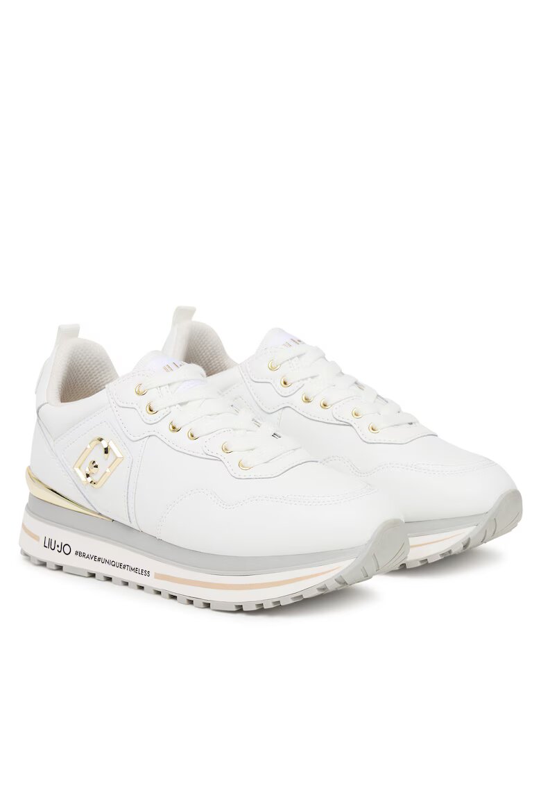 Liu Jo Adidasi BF50 - piele naturala - alb