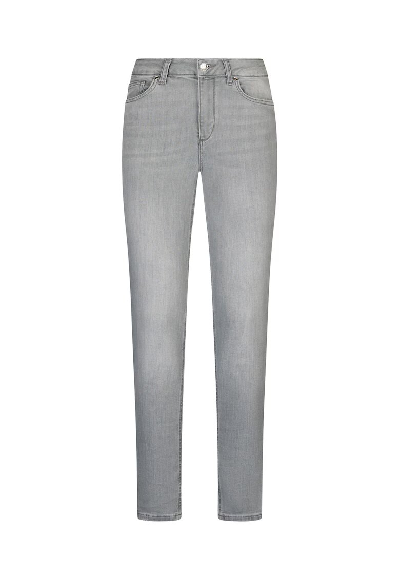 Liu Jo Blugi skinny cu talie inalta - Gri deschis