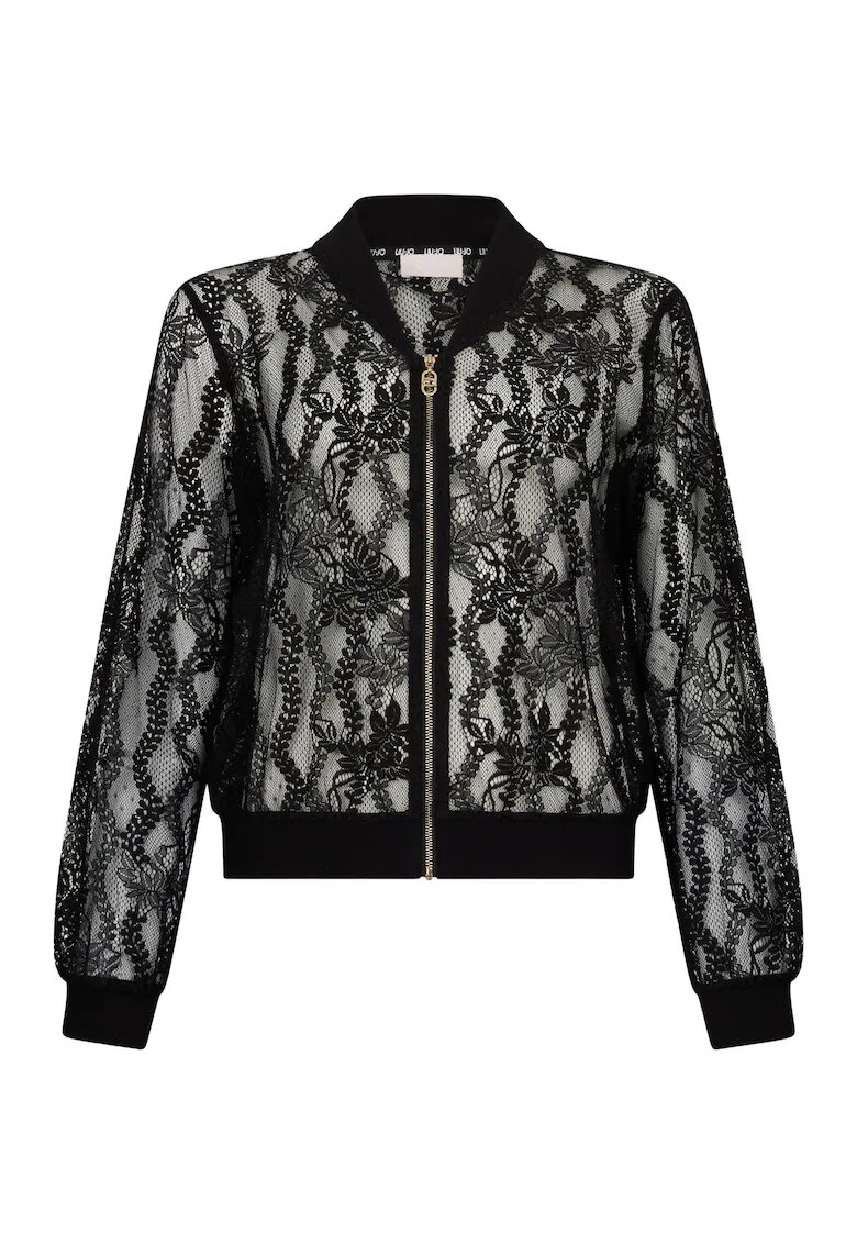 Liu Jo Cardigan bomber de dantela - Negru