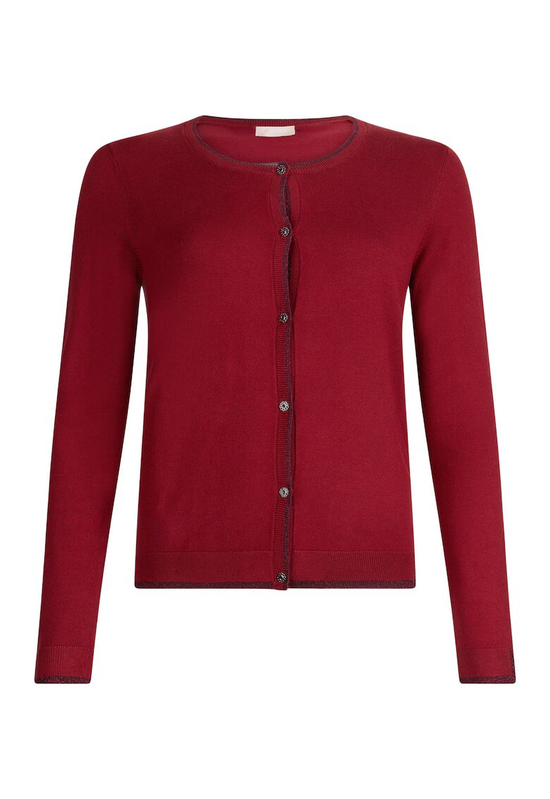 Liu Jo Cardigan cu detalii stralucitoare - Visiniu