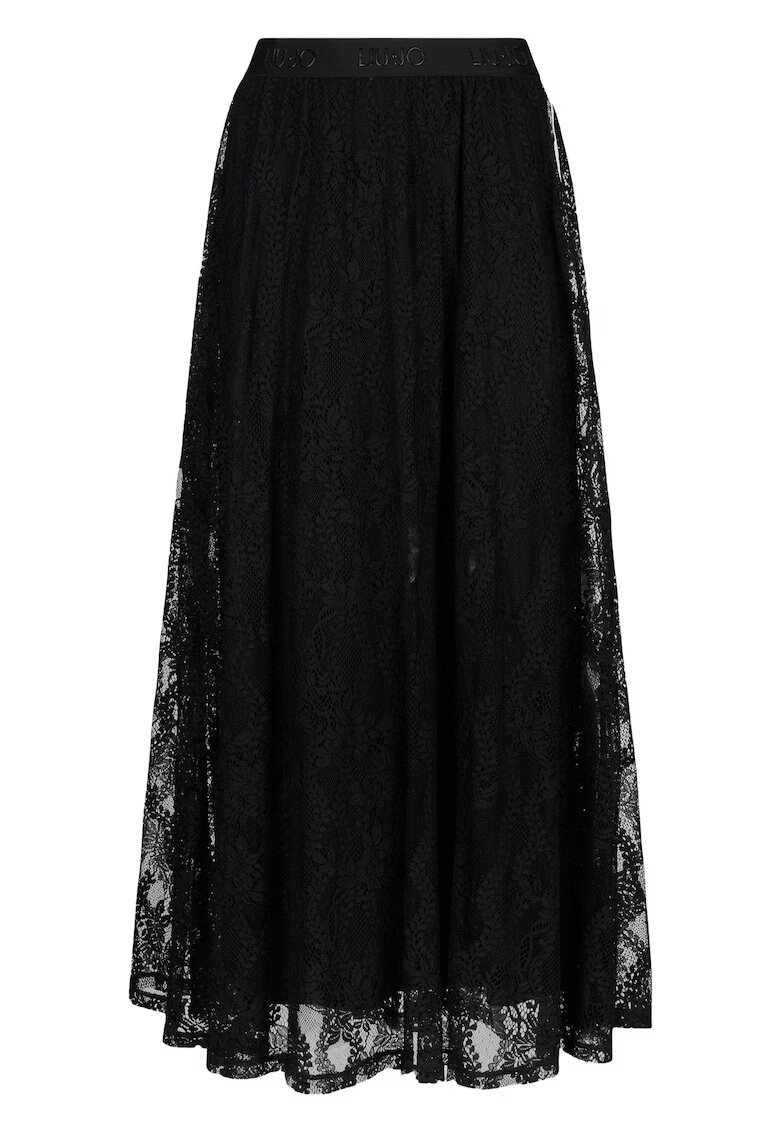 Liu Jo Fusta maxi din dantela - Negru