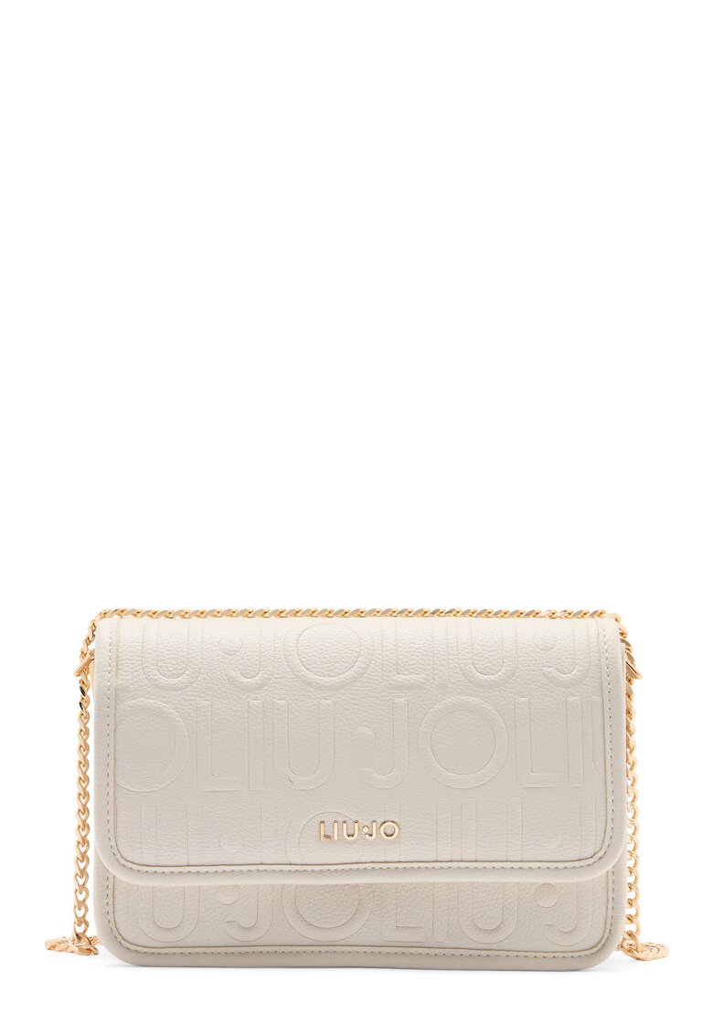 Liu Jo Geanta crossbody cu bareta din lant Better - Bej deschis