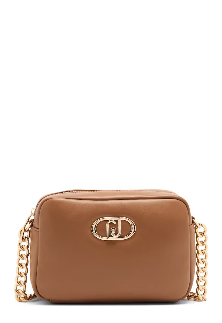Liu Jo Geanta crossbody cu fermoar Lapuffy - Maro deschis