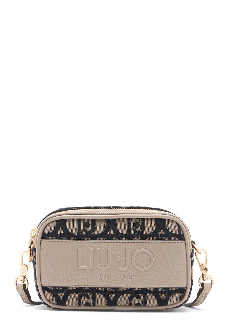 Liu Jo Geanta crossbody cu logo - Negru/Bej