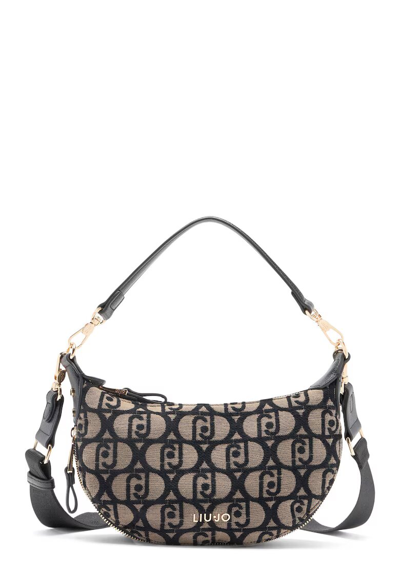 Liu Jo Geanta crossbody cu model logo - Negru/Bej