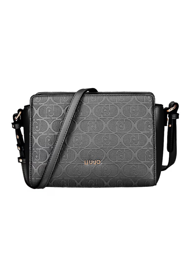 Liu Jo Geanta crossbody de piele ecologica cu model logo - Negru