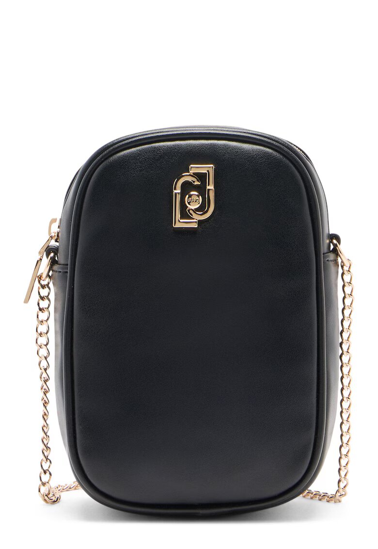 Liu Jo Geanta crossbody din piele ecologica cu bareta din lant - Negru