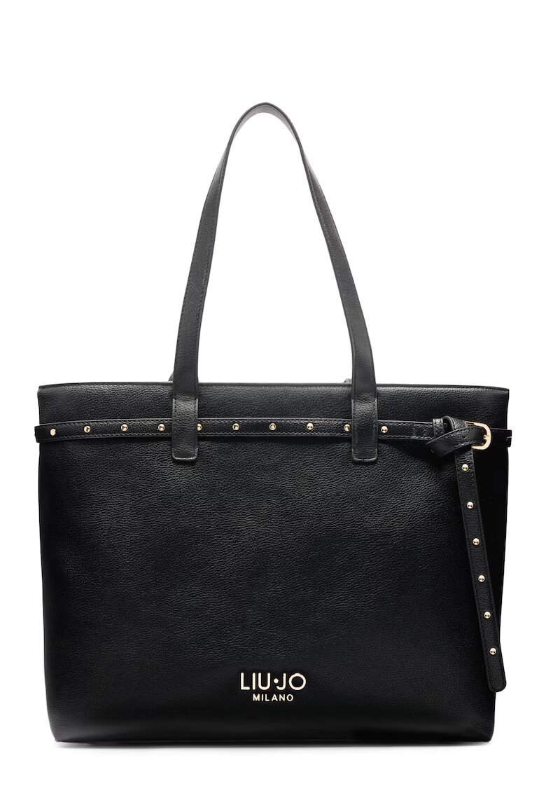 Liu Jo Geanta shopper cu nituri metalice - Negru