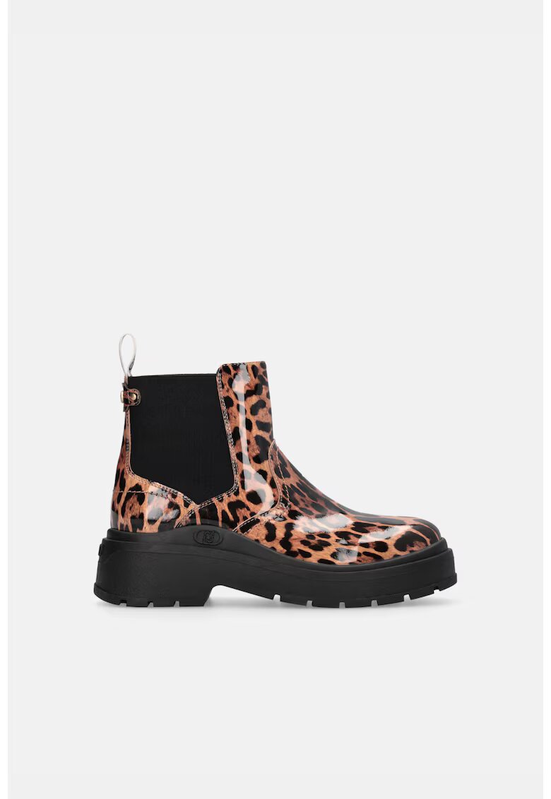 Liu Jo Ghete Chelsea cu animal print - Maro