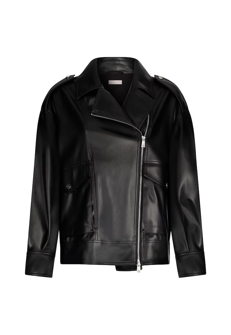 Liu Jo Jacheta biker din piele ecologica - Negru