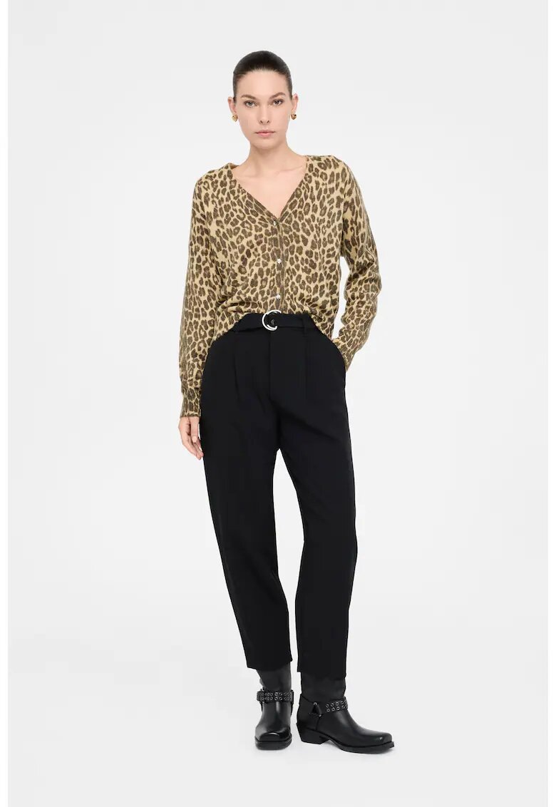 Liu Jo Pantaloni clopot cu curea - Negru
