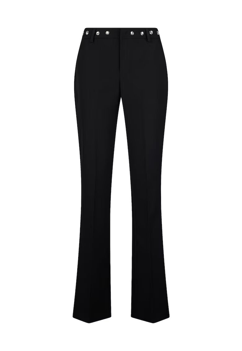 Liu Jo Pantaloni evazati cu pliuri - Negru