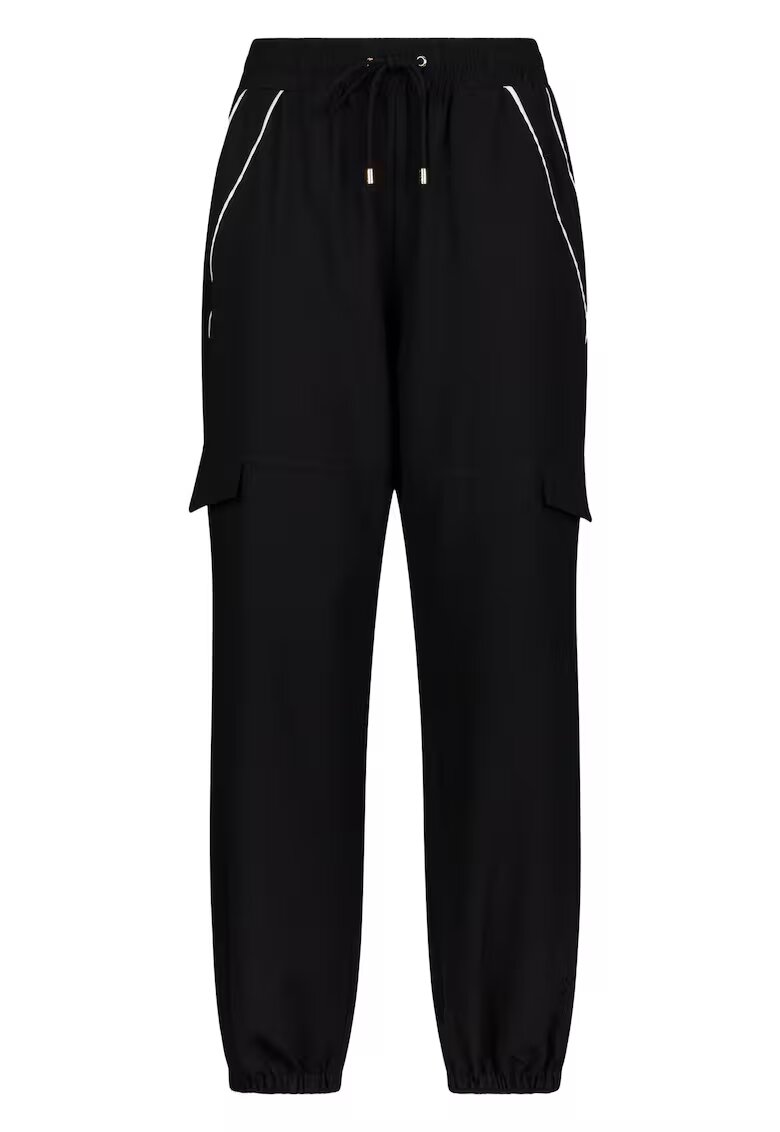 Liu Jo Pantaloni jogger cu buzunare cu clapa - Negru