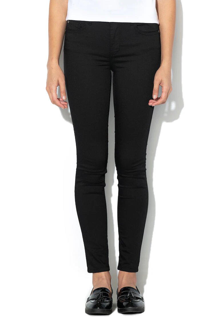 Liu Jo Pantaloni slim fit cu talie inalta - Negru