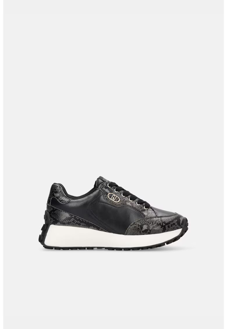 Liu Jo Pantofi sport de piele ecologica cu model - Negru