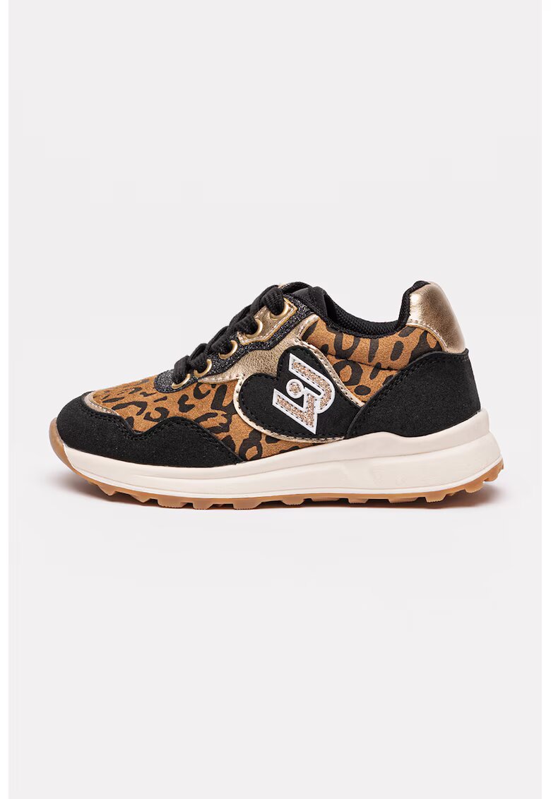 Liu Jo Pantofi sport low-cut cu model colorblock - Negru/Maro