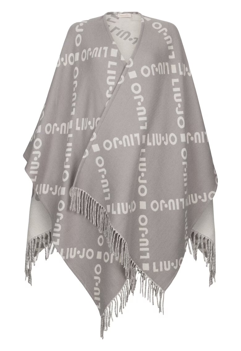 Liu Jo Poncho cu franjuri - fara inchidere - Gri