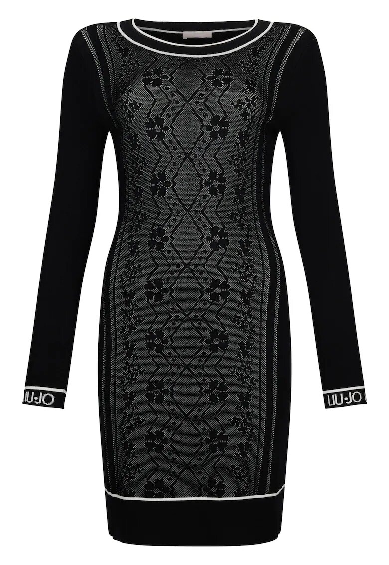 Liu Jo Rochie din tricou cu decolteu rotund - Negru