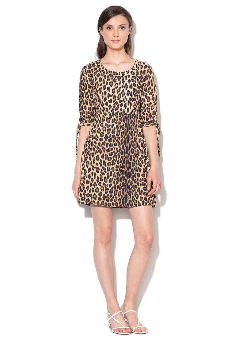 Liu Jo Rochie mini cu animal print - Maro
