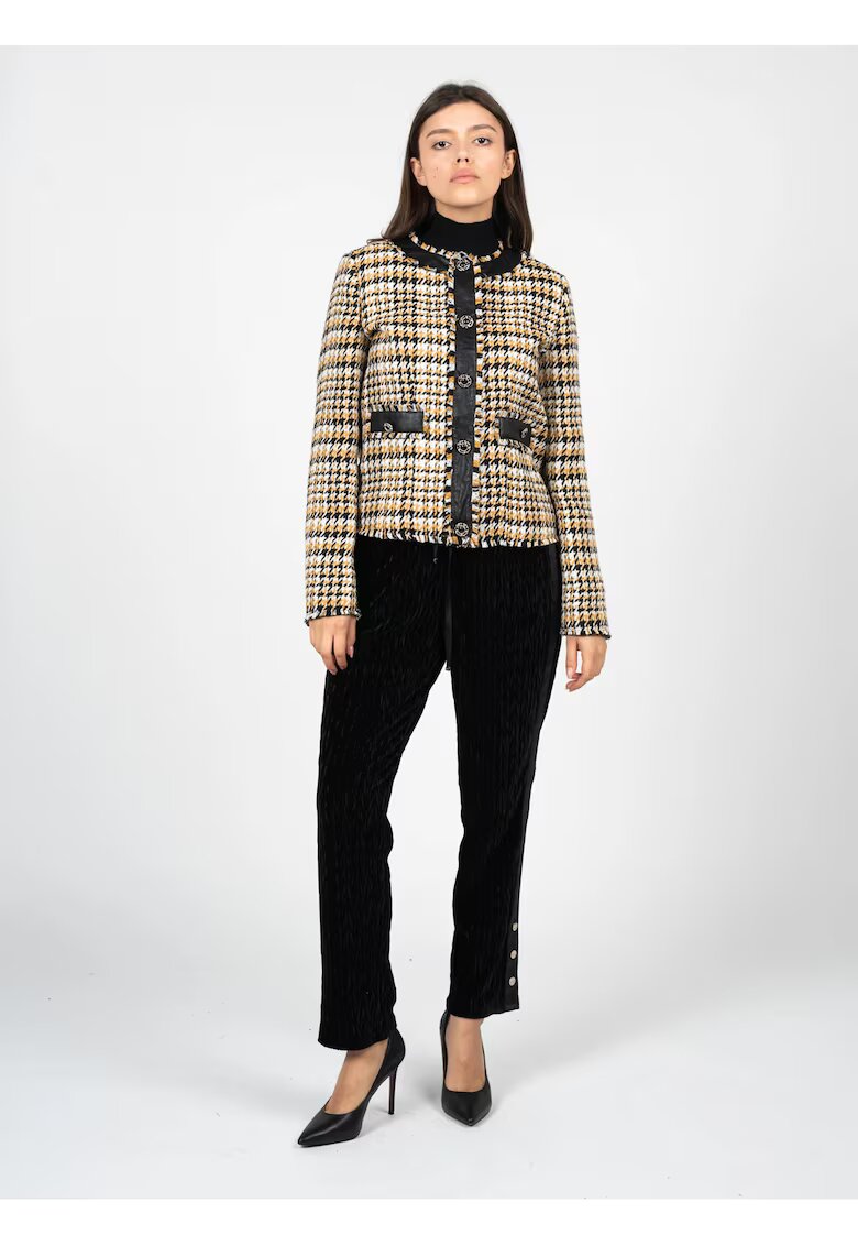 Liu Jo Sacou cu imprimeu houndstooth - 40