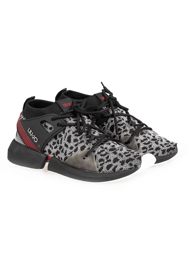 Liu Jo Tenisi cu animal print si logo -