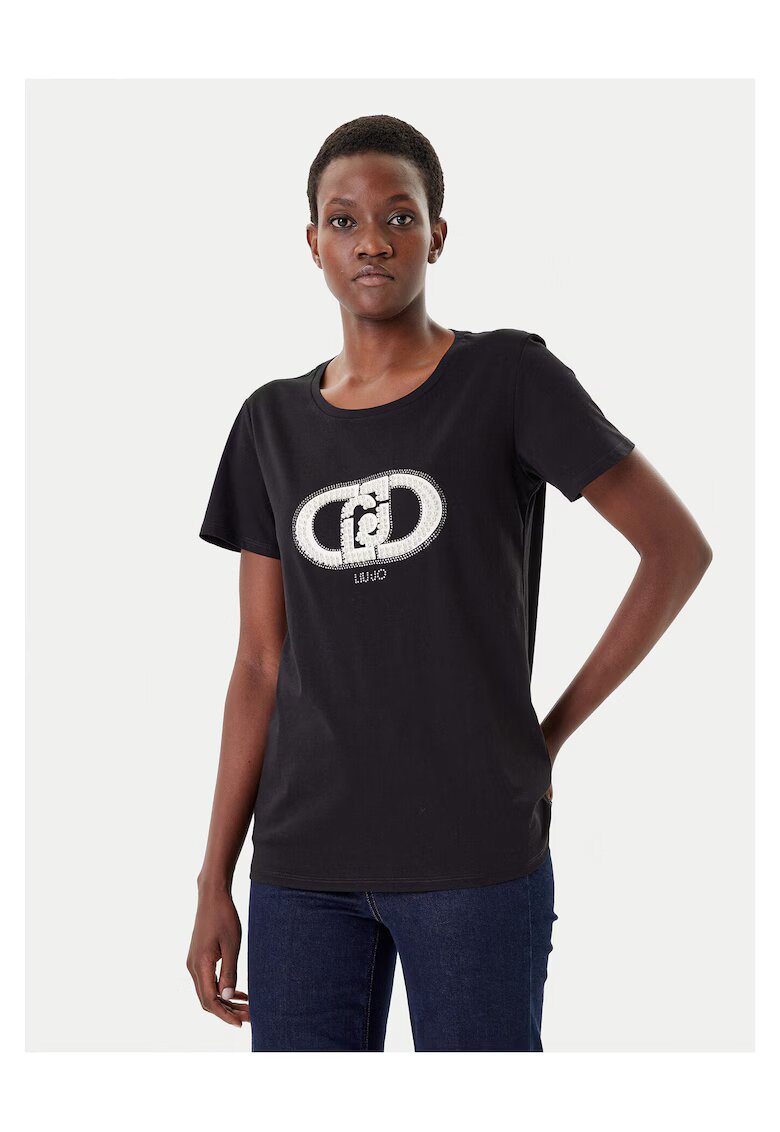 Liu Jo Tricou dama negru/alb