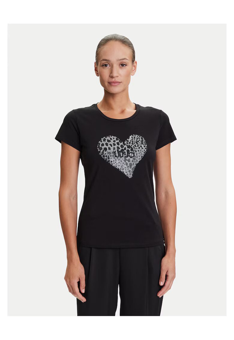 Liu Jo Tricou pentru dama - Negru - Print