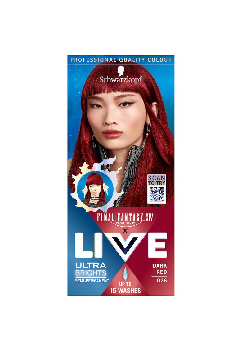 Live Vopsea de par semi-permanenta 80 ml - Dark Red