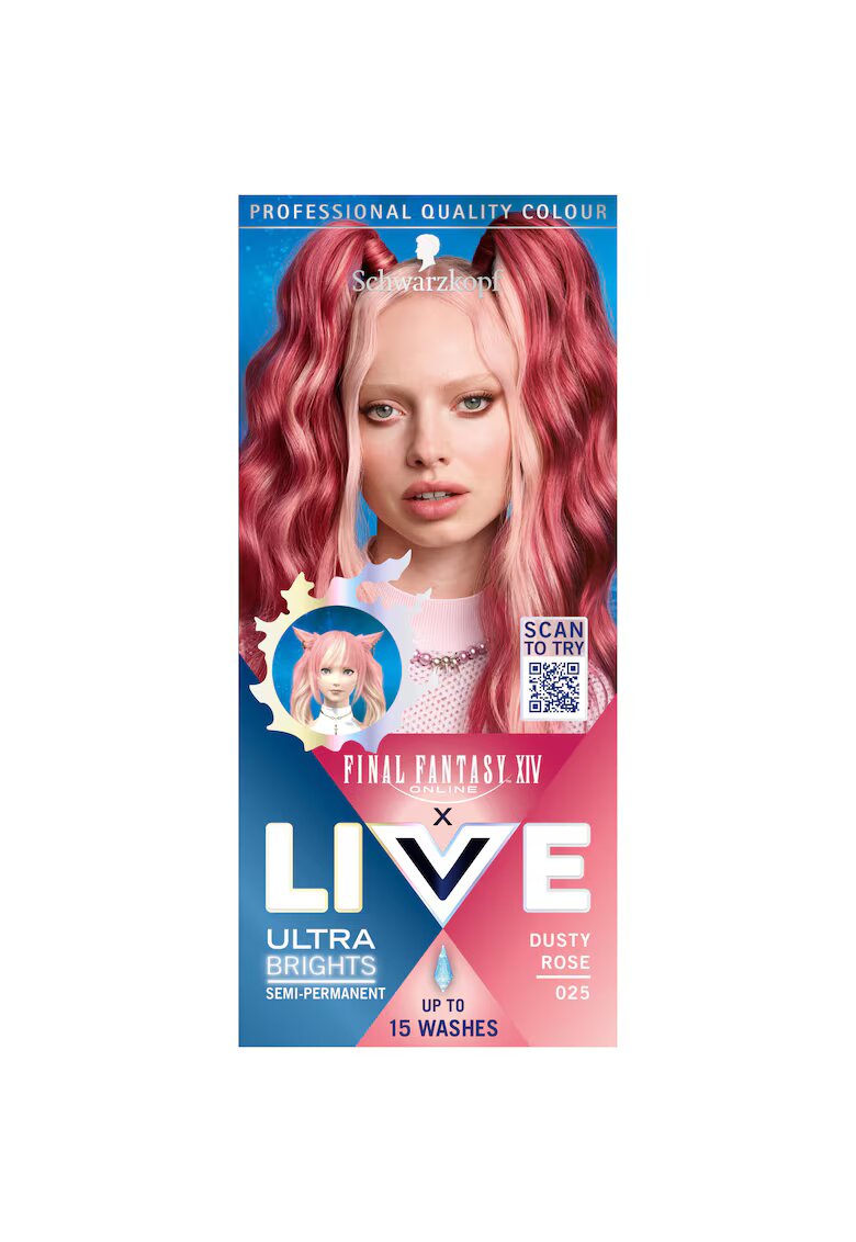 Live Vopsea de par semi-permanenta 80 ml - Dusty Rose