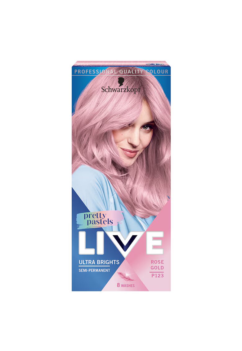 Live Vopsea de par semi-permanenta Schwartzkopf Ultra Brights Pretty Pastels 65 ml - Rose Gold