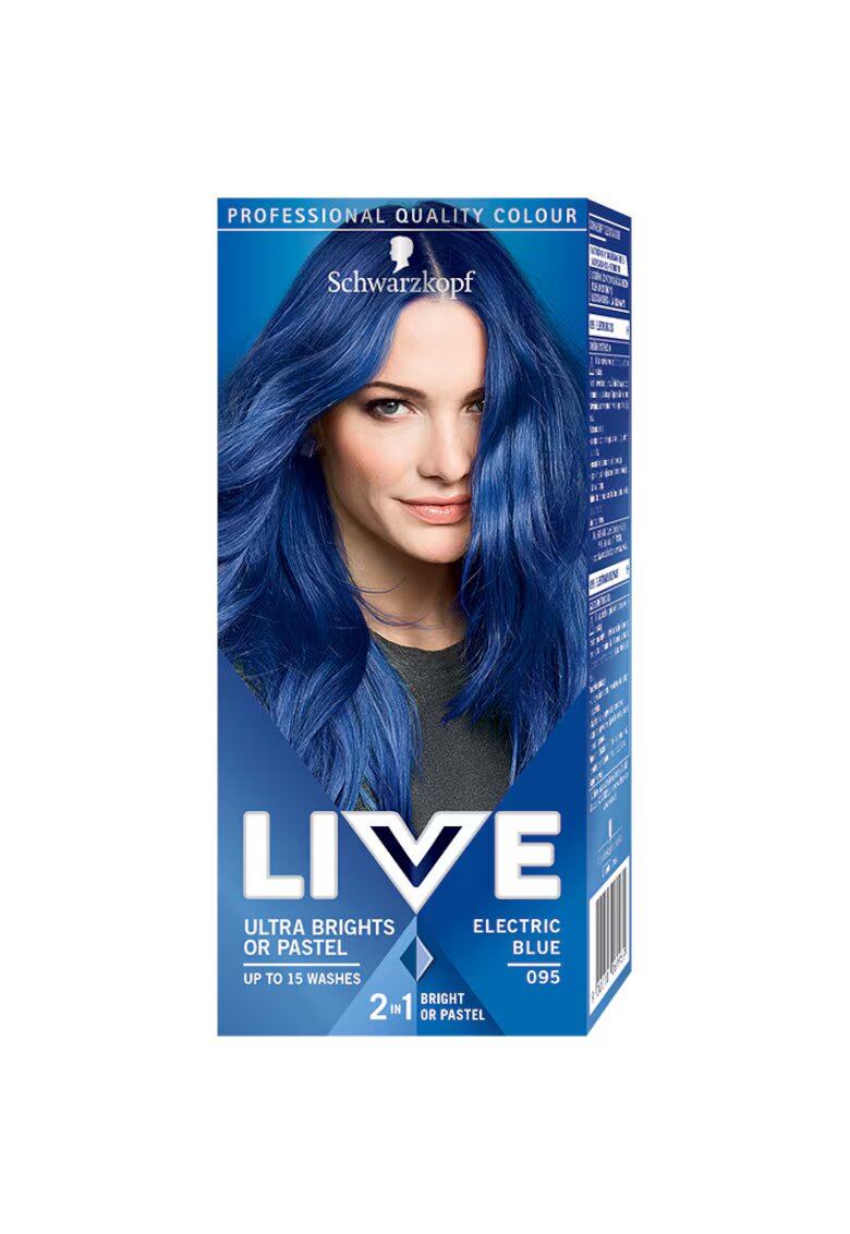 Live Vopsea de par semi-permanenta Schwarzkopf Ultra Brights - Electric Blue