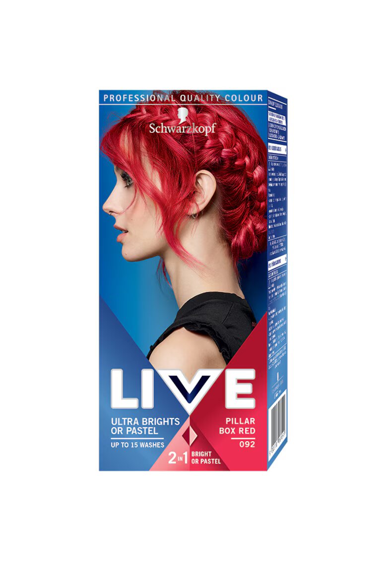 Live Vopsea de par semi-permanenta Schwarzkopf Ultra Brights - Pillar Box Red