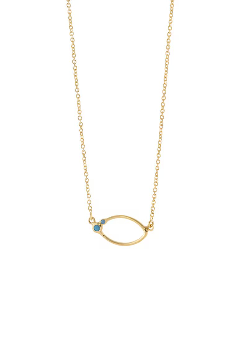 Loisir by Oxette Colier placat cu aur de 18K - cu cristale - Auriu