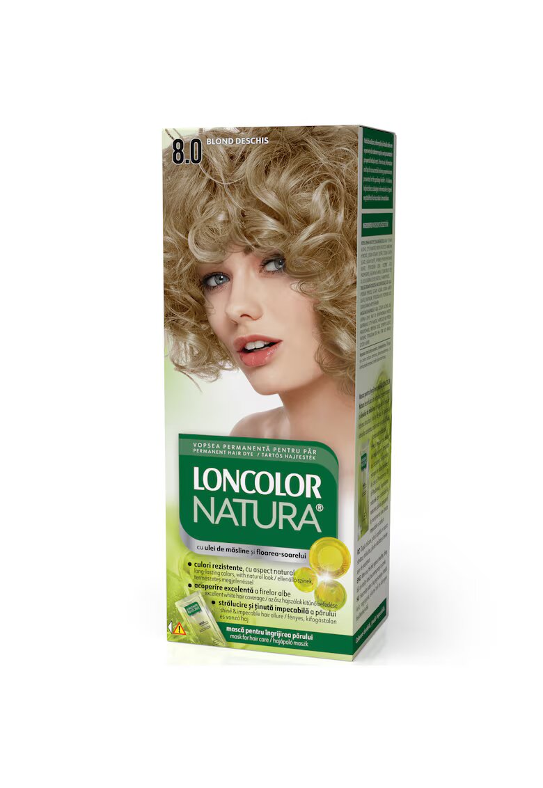 Loncolor Natura Vopsea Permanenta de Par 100 ml - 8.0