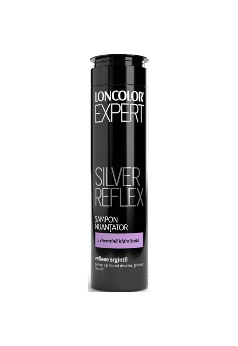 Loncolor Sampon nuantator Expert pentru par blond - grizonat si alb - 250 ml - Hidratare/Prospetime