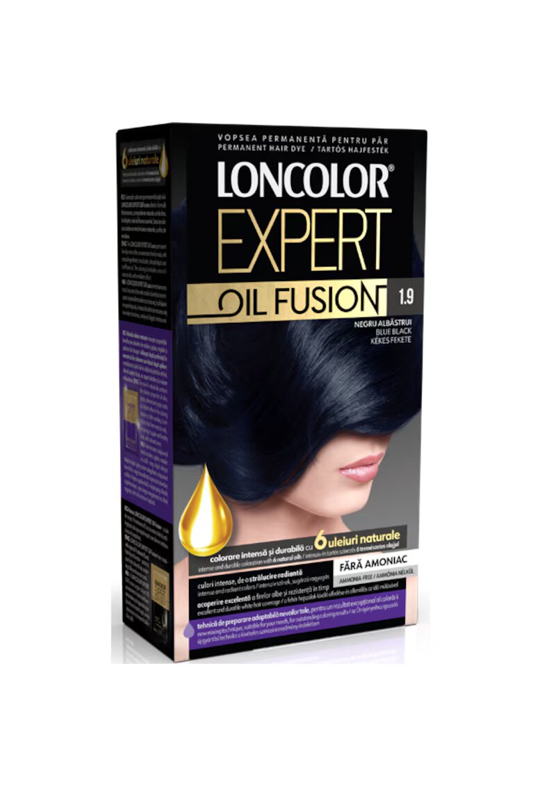 Loncolor Vopsea de par permanenta Expert Oil Fusion - 100 ml - 1.9