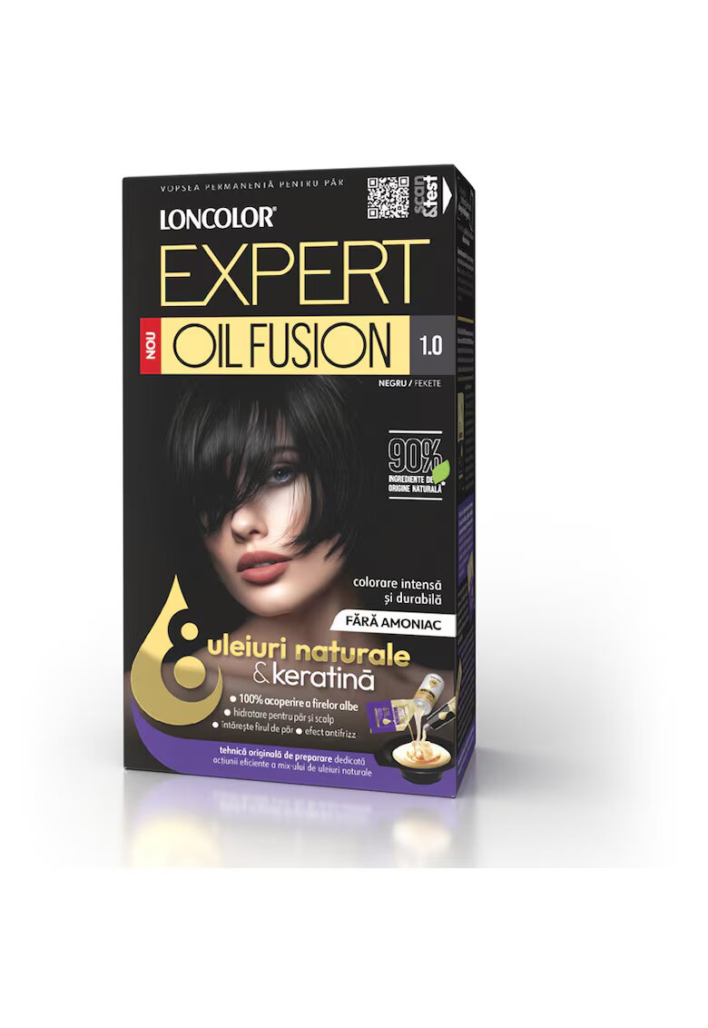 Loncolor Vopsea de par permanenta Expert Oil Fusion - 100 ml - 10