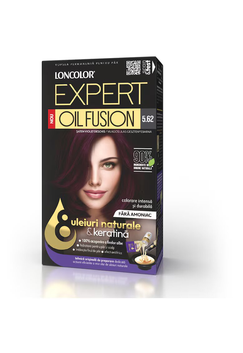 Loncolor Vopsea de par permanenta Expert Oil Fusion - 100 ml - 5.62