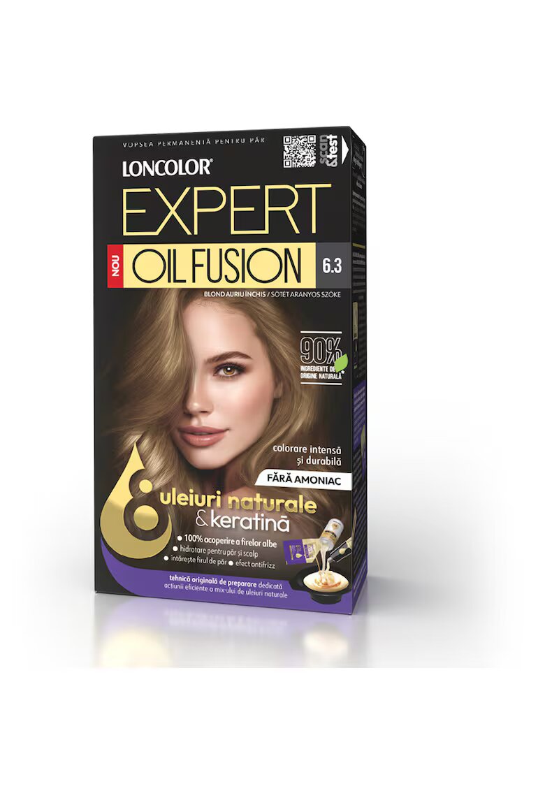 Loncolor Vopsea de par permanenta Expert Oil Fusion - 100 ml - 6.3