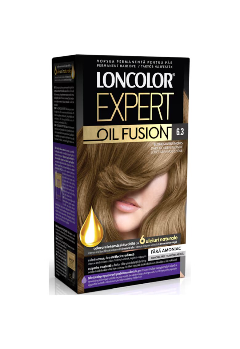 Loncolor Vopsea de par permanenta Expert Oil Fusion - 100 ml - 6.3