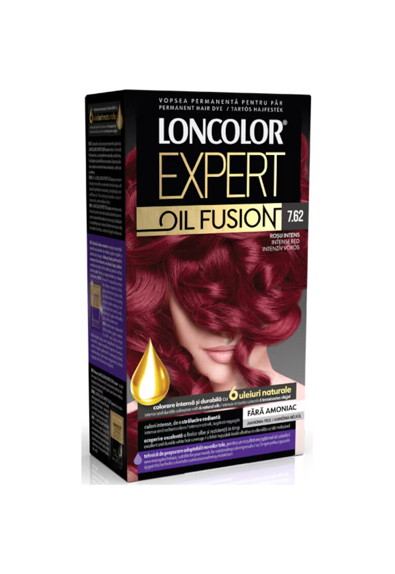 Loncolor Vopsea de par permanenta Expert Oil Fusion - 100 ml - 7.62