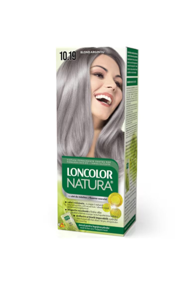 Loncolor Vopsea de par permanenta Natura - 100 ml - 10.19
